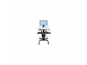 Ergotron Workfit C Single Ld Sit Stand Workstation Cart 24 215 085