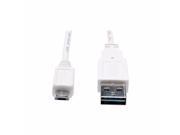 Tripp Lite USB 2.0 Universal Reversible Cable A to Micro B USB cable 3 ft UR050 003 WH
