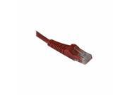 Tripp Lite Cat5e Cat5 Snagless Molded Patch Cable Rj45 M M Patch Cable 3 Ft Red N001 003 RD