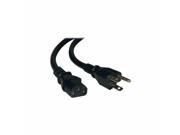 TRIPP LITE HEAVY DUTY COMPUTER POWER CORD 14AWG 15A 5 15P TO C13 POWER CABLE 3 FT P007 003