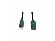 Tripp Lite P006 004 With Green Connectors Power Cable 125 Vac Nema 5 15 M Iec 320 En 60320 C13 4 Ft Black P006 004 GN
