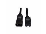 Tripp Lite Heavy duty P018 002 Power Cable 100 250 Vac Iec 320 En 60320 C14 Iec 320 En 60320 C15 2 Ft Black P018 002