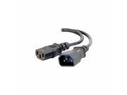 C2G COMPUTER POWER CORD EXTENSION POWER EXTENSION CABLE 2 FT 29965