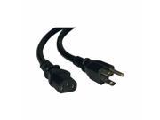 Tripp Lite Standard Computer Power Cord 10a 18awg 5 15p to C13 Power Cable 125 Vac 4 Ft P006 004