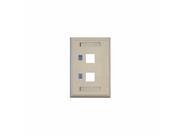Tripp Lite Dual Outlet Rj45 Universal Keystone Face Plate Wall Plate Faceplate N042 001 WH