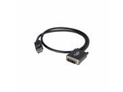 C2G 10FT DISPLAYPORT MALE TO SINGLE LINK DVI D MALE ADAPTER CABLE BLACK DISPLAYPORT CABLE 10 FT 54330