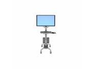 Ergotron Neo flex Wideview Workspace Cart for Flat Panel Keyboard Mouse Cpu 24 189 055