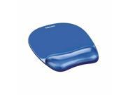 Fellowes Gel Crystal Mouse Pad With Wrist Pillow 91141