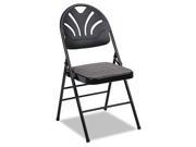 Cosco Fanfare Fabric Padded Seat Deluxe Molded Back Folding Chair CSC36875KNB4