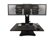 Victor DC350 High Rise Collection Dual Monitor Sit Stand Desk Converter VCTDC350