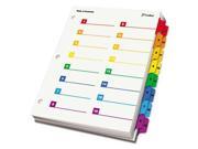 Cardinal OneStep Printable Table of Contents and Dividers Double Column CRD60970