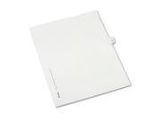 Avery Preprinted Legal Exhibit Index Tab Dividers with Black and White Tabs AVE82213