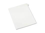 Avery Preprinted Legal Exhibit Index Tab Dividers with Black and White Tabs AVE82200