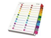Cardinal OneStep Printable Table of Contents and Dividers Double Column CRD60990