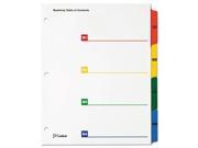 Cardinal OneStep Printable Table of Contents and Dividers Double Column CRD60940