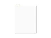 Avery Legal Index Divider Exhibit Alpha Letter Avery Style AVE12388