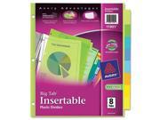 Avery Insertable Big Tab Plastic Dividers AVE11901