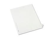 Avery Preprinted Legal Exhibit Index Tab Dividers with Black and White Tabs AVE82225