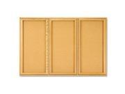Quartet Enclosed Indoor Cork Bulletin Board with Hinged Doors QRT367