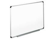 Universal Deluxe Melamine Dry Erase Board with Aluminum Frame UNV43723