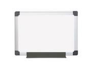 MasterVision Value Lacquered Steel Magnetic Dry Erase Board BVCMA0207170