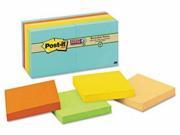 Post it Notes Super Sticky Recycled Notes in Bali Colors MMM65412SSNRP