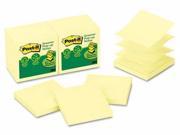 Post it Notes Greener Original Recycled Pop up Notes MMMR330RP12YW