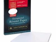 Southworth 100% Cotton Resume Paper SOURD18CF