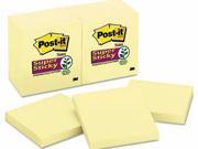 Post it Notes Super Sticky Pads in Canary Yellow MMM65412SSCY
