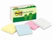 Post it Notes Greener Original Recycled Note Pads MMM654RPA