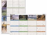 AT A GLANCE “Seasons in Bloom Vertical Horizontal Erasable Wall Planner AAGPA133