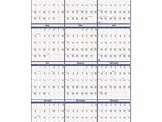 House of Doolittle 100% Recycled Poster Style Reversible Erasable Yearly Wall Calendar HOD3962