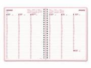 Brownline Essential Collection Weekly Appointment Book in Columnar Format REDCB950PNK