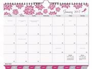 Day Timer Pink Ribbon Tabbed Wall Calendar DTM112591701