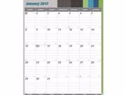 Brownline Twin Wirebound Wall Calendar One Month per Page REDC173122