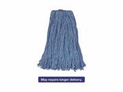 Rubbermaid Commercial Non Launderable Cotton Synthetic Cut End Wet Mop Heads RCPF51912BLU