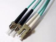 LC ST MM DUP. OM4 50 125 FIBER CABLE 1M LCSTOM4MD1M AX
