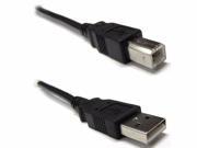 15FT USB 2.0 A TO B CABLE BLACK 90 USBAB 2.0 15