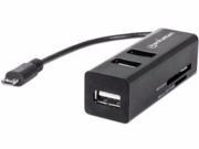 imPort USB 3 port micro hub reader 406239