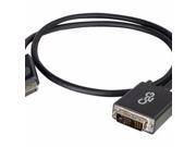 C2G 6Ft Displayport Male To Single Link Dvi D Male Adapter Cable Black Displayport Cable 6 Ft 54329
