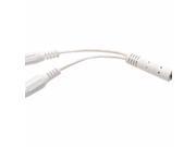 Tripp Lite 6In Mini Stereo Cable Adapter Y Splitter 3.5Mm M To 2Xf White 6 Audio Splitter 5.9 In P313 06N Wh