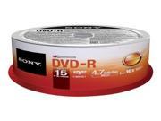 SONY 15DMR47SP DVD R X 15 4.7 GB STORAGE MEDIA 15DMR47SP