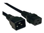 TRIPP LITE 6FT POWER CORD EXTENSION CABLE C19 TO C20 HEAVY DUTY 20A 12AWG 6 POWER CABLE 6 FT P036 006