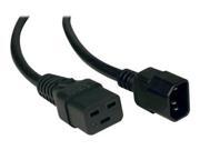 TRIPP LITE 2FT POWER CORD EXTENSION CABLE C19 TO C14 HEAVY DUTY 15A 14AWG 2 POWER CABLE 2 FT P047 002