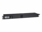 TRIPP LITE PDU METERED 120V 15A 5 15R 13 OUTLET 5 15P HORIZONTAL 1U 6 CORD POWER DISTRIBUTION UNIT 1.4 KW PDUMH15 6