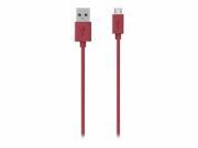 BELKIN MIXIT USB CABLE 4 FT F2CU012BT04 RED