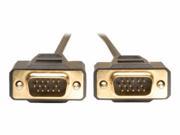 TRIPP LITE 6FT VGA MONITOR GOLD CABLE MOLDED SHIELDED HD15 M M 6 VGA CABLE 6 FT P512 006
