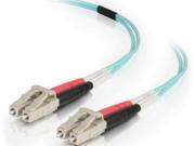 C2g 10m Lc lc 40 100gb 50 125 Om4 Duplex Multimode Pvc Fiber Optic Cable Aqua 1006
