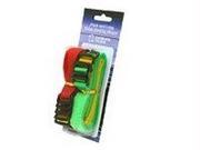 C2g 11in Hook and loop Cable Management Straps Bright Multi color 12pk 29856