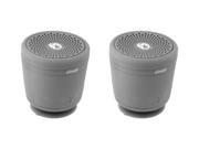Aktiv Sounds TM TWS Waterproof Bluetooth R Speaker Gray; 2 pk CBT10TWS GY 2P